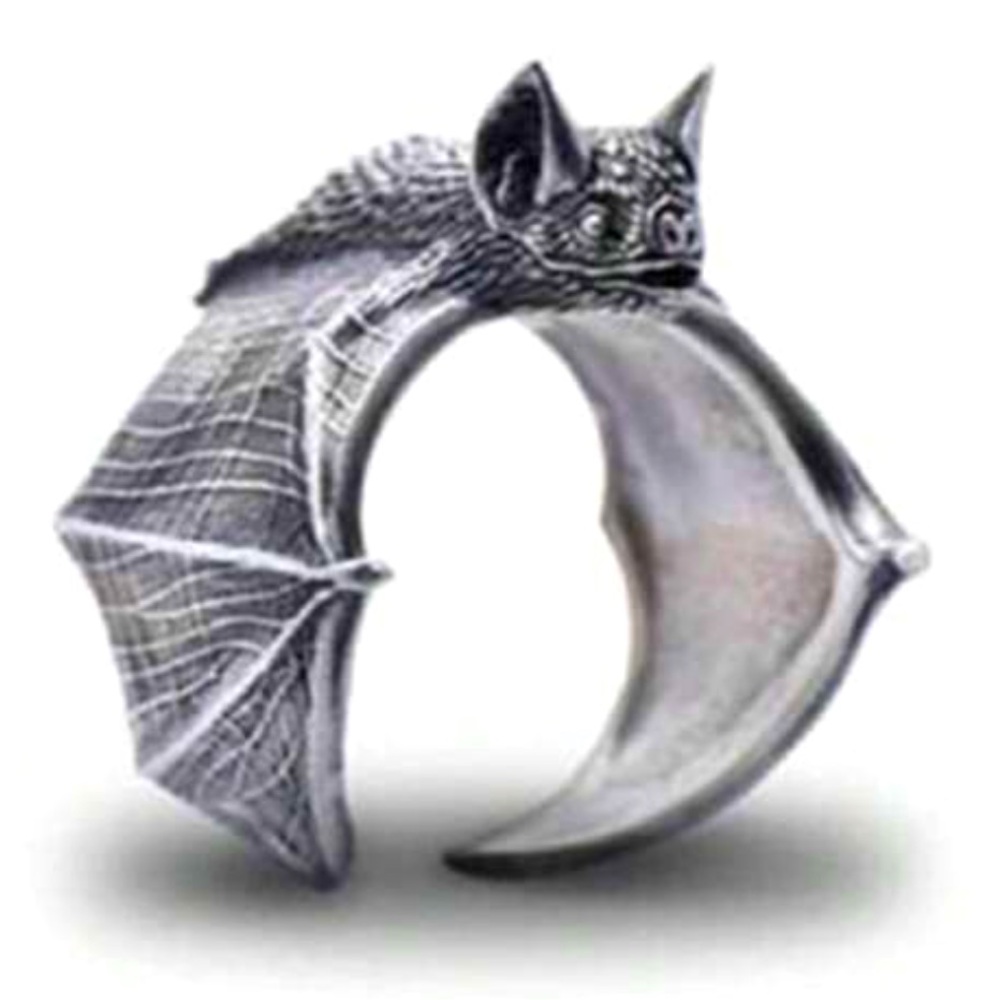 Silver Bat Ring